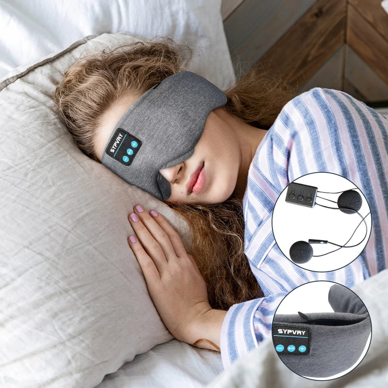 Máscara de dormir bluetooth - fone de ouvido sem fio com alto-falante.