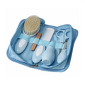 Kit de cuidados para bebês - 6 peças: inalador nasal, cortador de unhas, escova, pente, tesoura e lixa.