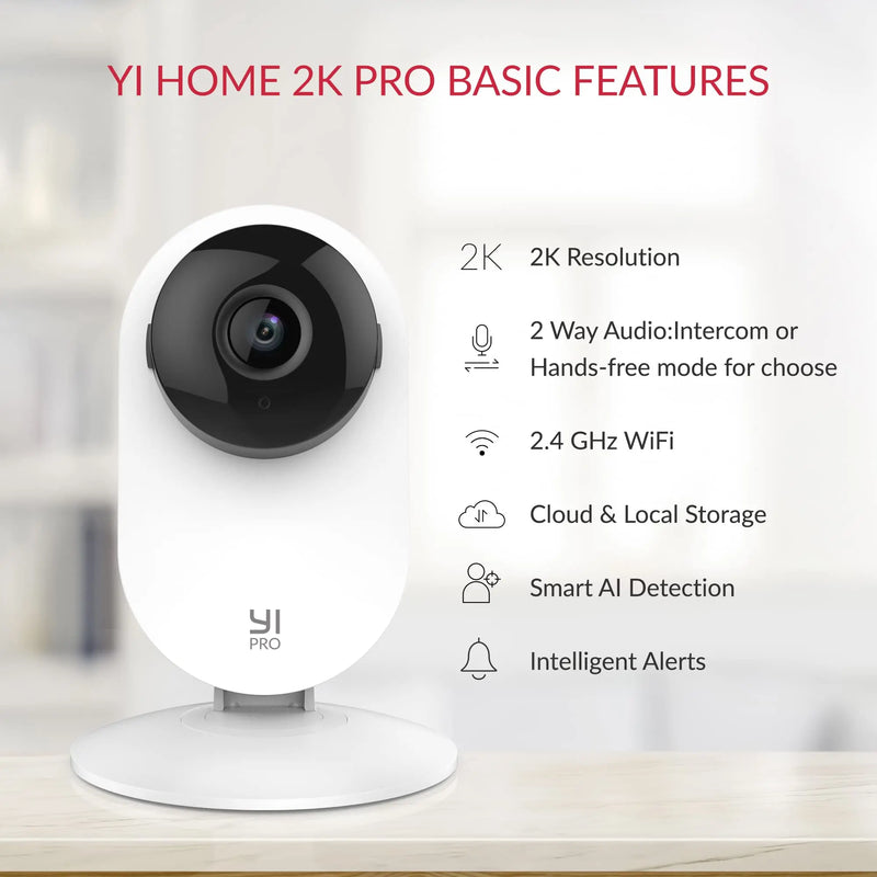 Yo Pro Home 2K wifi - câmera de vigilância 3MP IP CCTV - Monitor de bebê